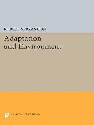 cover image of Adaptation and Environment